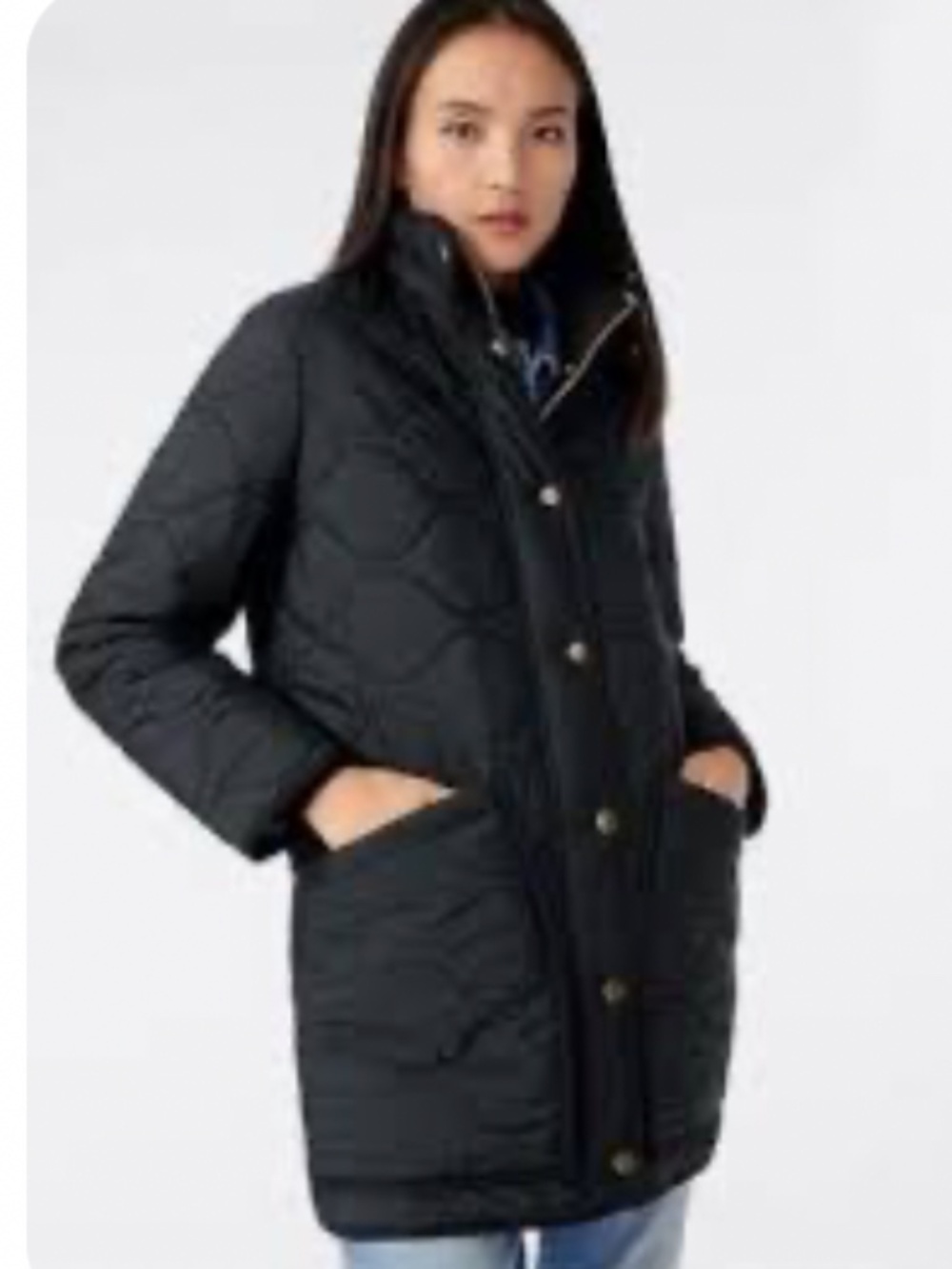 J.Crew Signature Puffer Quilted Jacket | Black | XS